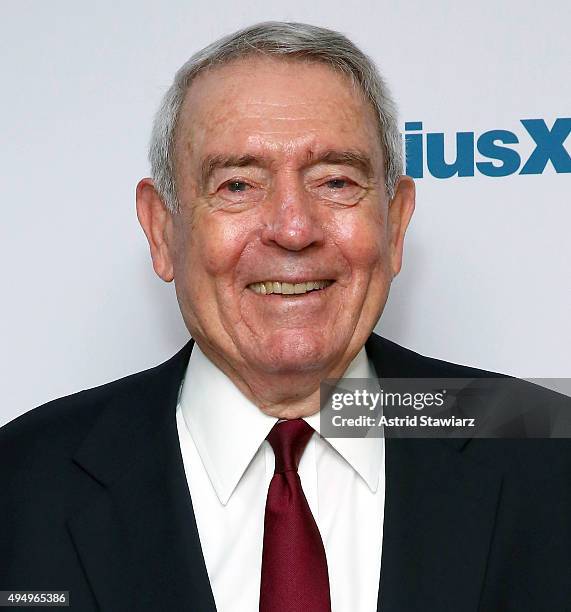 Journalist Dan Rather visits the SiriusXM Studios on October 30, 2015 in New York City.