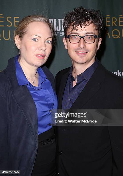 Mimi Bilinski and Beowulf Boritt attend the Broadway Opening Night Performance after party for the Roundabout Theatre production of 'Therese Raquin'...