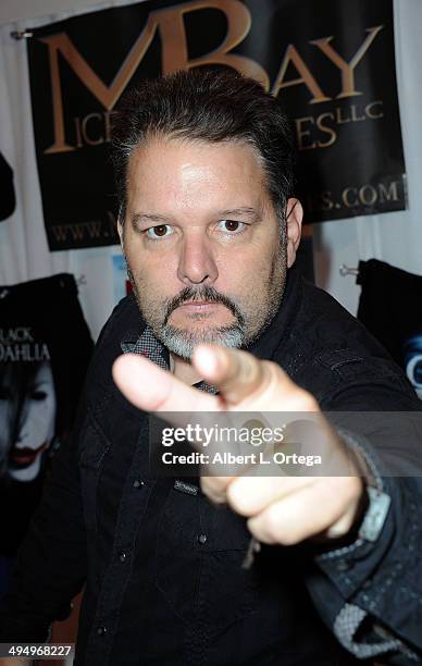 Actor/Reality star Britt Griffith of SyFy's "Ghost Hunters International" signs autographs at WonderCon Anaheim 2014 - Day 1 held at Anaheim...