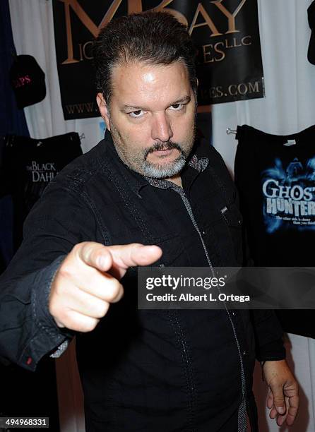 Actor/Reality star Britt Griffith of SyFy's "Ghost Hunters International" signs autographs at WonderCon Anaheim 2014 - Day 1 held at Anaheim...