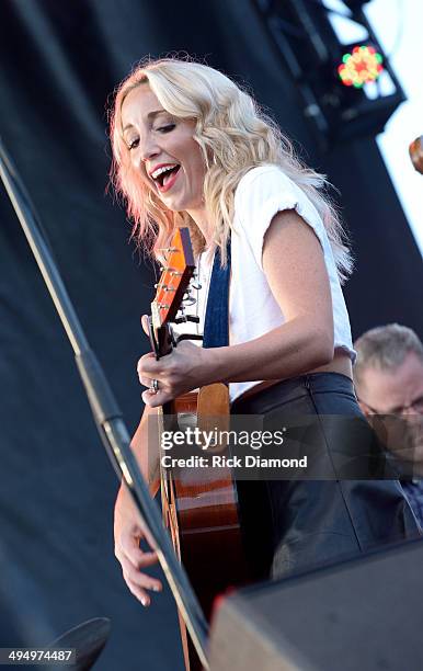 Ashley Monroe performs during Americana's Cross County Lines at The Park at Harlinsdale Farm on May 31, 2014 in Franklin, Tennessee.