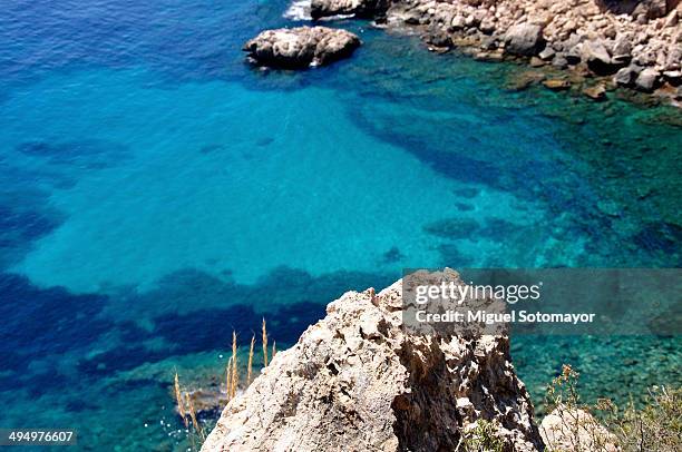 moraira. cala llebeig - moraira stock pictures, royalty-free photos & images