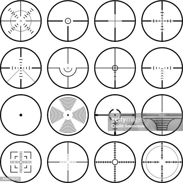 crosshair - spy hunter stock illustrations