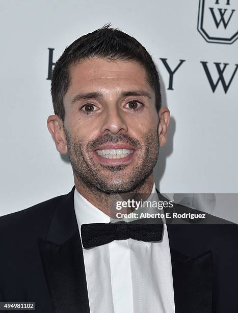 Grindr Founder & CEO Joel Simkhai attends amfAR's Inspiration Gala Los Angeles at Milk Studios on October 29, 2015 in Hollywood, California.