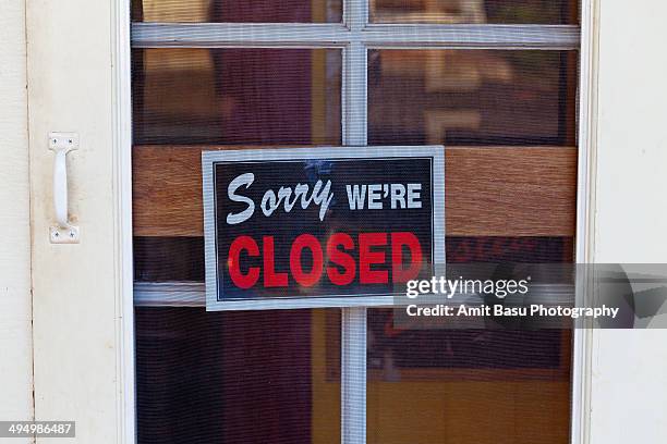 sorry we are closed sign - im sorry stock pictures, royalty-free photos & images