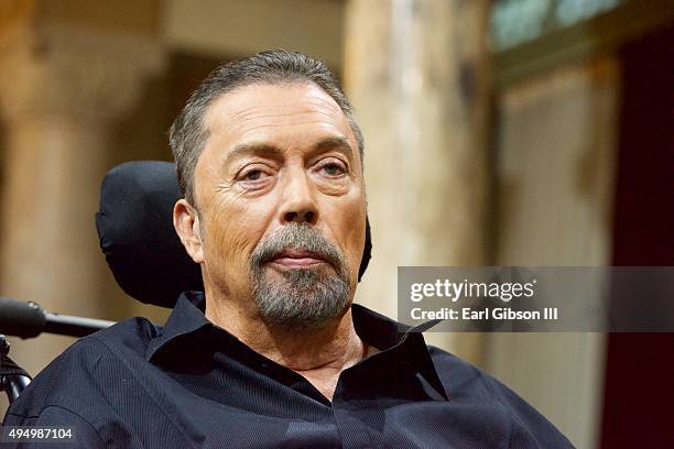 Actor Tim Curry attends the 20th Century Fox Home Entertainment Celebrates 40th Anniversary Of "The Rocky Horror Picture Show" at Los Angeles City...
