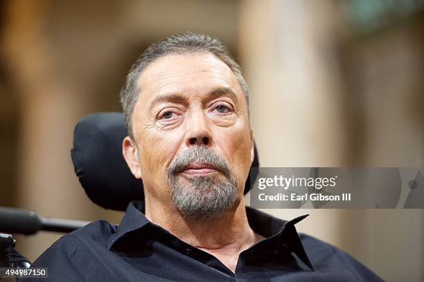 Actor Tim Curry attends the 20th Century Fox Home Entertainment Celebrates 40th Anniversary Of "The Rocky Horror Picture Show" at Los Angeles City...