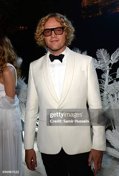 Designer Peter Dundas attends the Gala event during the Vogue Fashion Dubai Experience 2015 at Armani Hotel Dubai on October 30, 2015 in Dubai,...