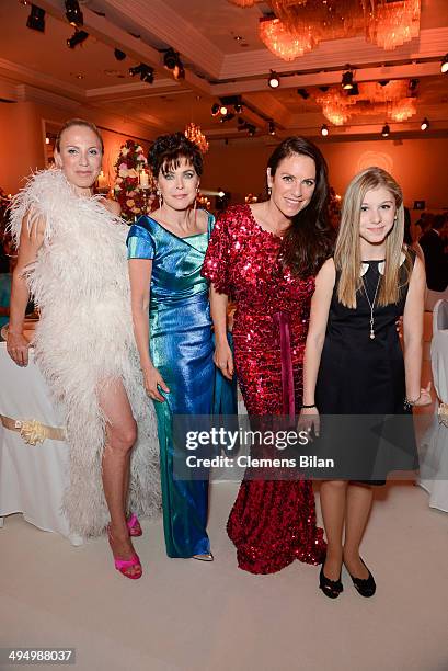 Nadja Michael , Anja Kruse, Christine Neubauer and Jule Koehler attend the Rosenball 2014 on May 31, 2014 in Berlin, Germany.