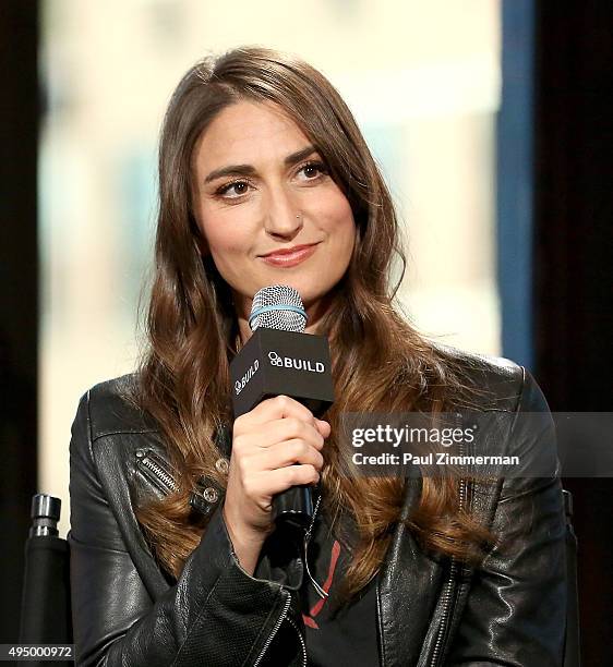 Sara Bareilles attends AOL BUILD Presents: "Sounds Like Me: My Life In Song" at AOL Studios In New York on October 30, 2015 in New York City.