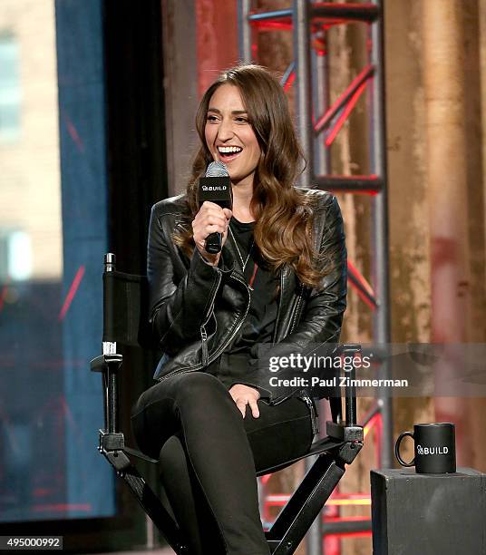 Sara Bareilles attends AOL BUILD Presents: "Sounds Like Me: My Life In Song" at AOL Studios In New York on October 30, 2015 in New York City.