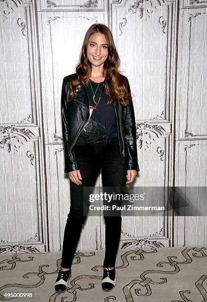 Sara Bareilles attends AOL BUILD Presents: "Sounds Like Me: My Life In Song" at AOL Studios In New York on October 30, 2015 in New York City.
