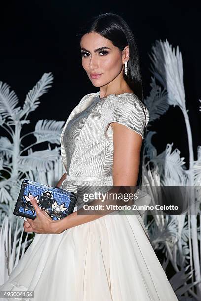Diala Makki attends the Gala event during the Vogue Fashion Dubai Experience 2015 at Armani Hotel Dubai on October 30, 2015 in Dubai, United Arab...
