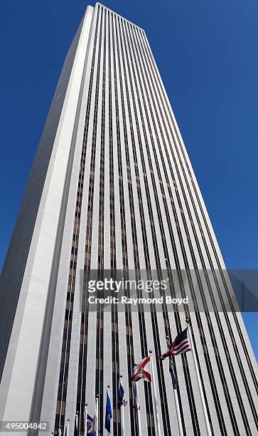 Aon Center, photographed during the Chicago Architecture Foundation's 'Open House Chicago 2015' in Chicago, Illinois on OCTOBER 17, 2015.
