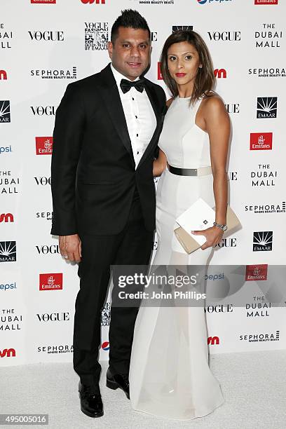 Guests attends the Gala event during the Vogue Fashion Dubai Experience 2015 at Armani Hotel Dubai on October 30, 2015 in Dubai, United Arab Emirates.