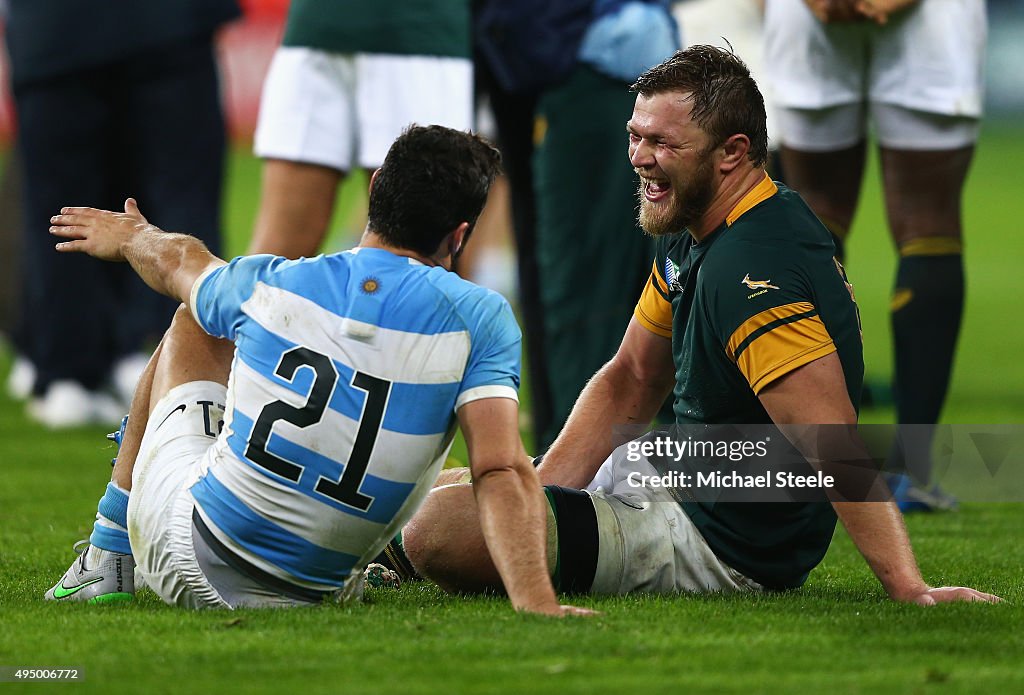 South Africa v Argentina - Bronze Final: Rugby World Cup 2015