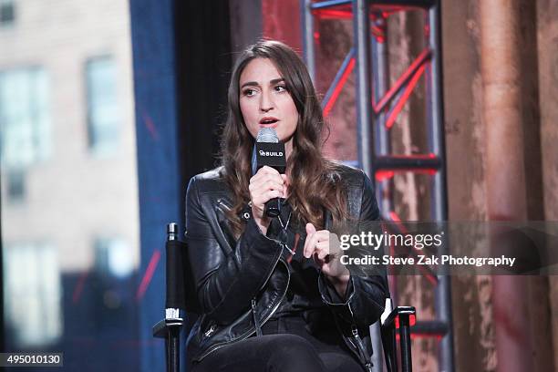 Sara Bareilles attends AOL BUILD presents "Sounds Like Me: My Life In Song" at AOL Studios In New York on October 30, 2015 in New York City.