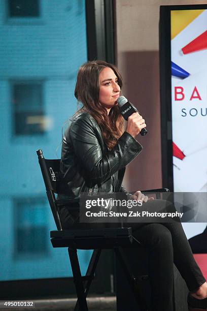 Sara Bareilles attends AOL BUILD presents "Sounds Like Me: My Life In Song" at AOL Studios In New York on October 30, 2015 in New York City.