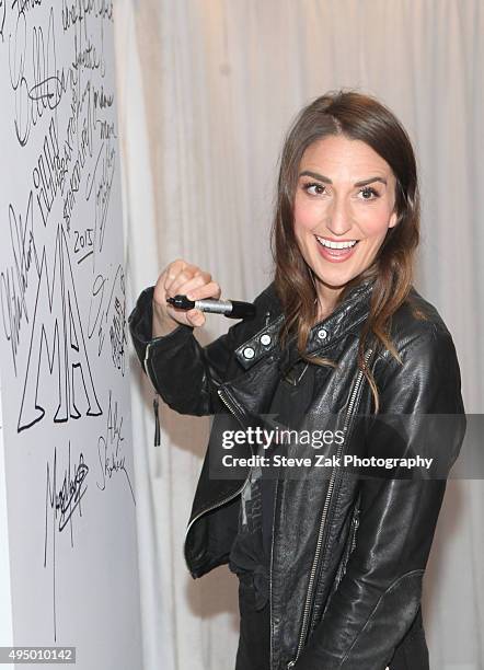 Sara Bareilles attends AOL BUILD presents "Sounds Like Me: My Life In Song" at AOL Studios In New York on October 30, 2015 in New York City.