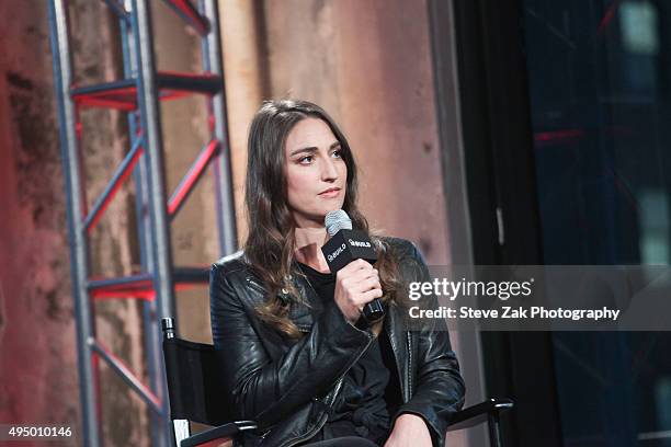 Sara Bareilles attends AOL BUILD presents "Sounds Like Me: My Life In Song" at AOL Studios In New York on October 30, 2015 in New York City.