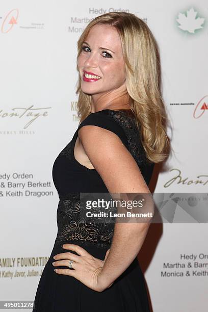 Actor Amy Gumenick attended The Maple Counseling Center's Shining Light On Mental Health Gala at Montage Beverly Hills on October 29, 2015 in Beverly...