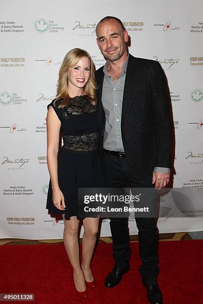 Actors Amy Gumenick and Paul Blackthorne attended The Maple Counseling Center's Shining Light On Mental Health Gala at Montage Beverly Hills on...