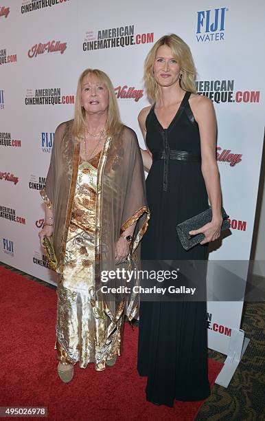 Actresses Diane Ladd and Laura Dern attend the 29th American Cinematheque Award honoring Reese Witherspoon at the Hyatt Regency Century Plaza on...