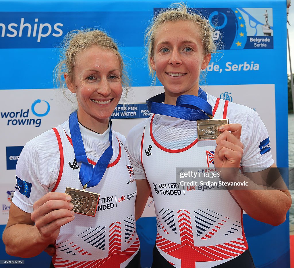 Ken Coplan Rowing Imogen Walsh and Katherine Copeland of Great Britain pose with their ...