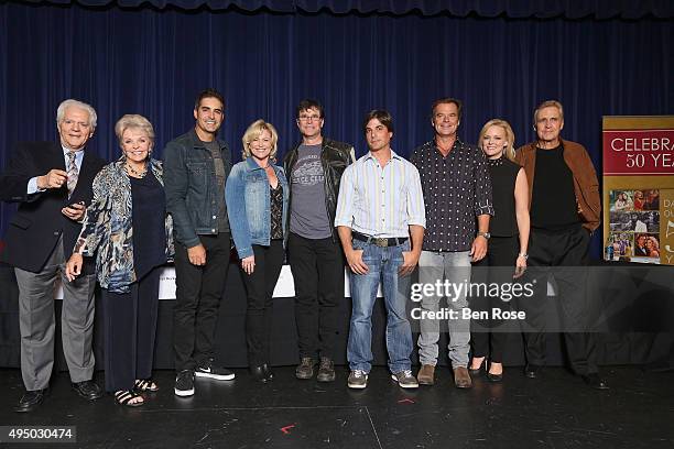 Actors Bill Hayes, Susan Hayes, Galen Gerring, Judi Evans, Peter Reckell, Bryan Dattilo, Wally Kurth, Martha Madison and Andrew Hyatt Masset attend...