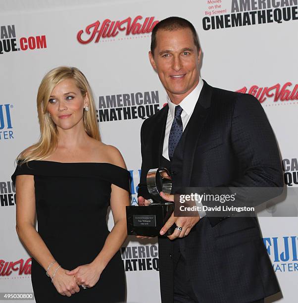 Actress Reese Witherspoon and actor Matthew McConaughey attend the 29th American Cinematheque Award Honoring Reese Witherspoon - Arrivals at the...