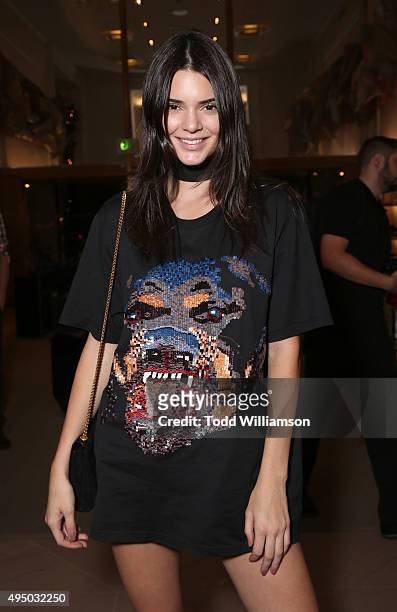 Kendall Jenner attends a Del Toro Chandler Parsons Event at Saks Fifth Avenue Beverly Hills on October 30, 2015 in Beverly Hills, California.