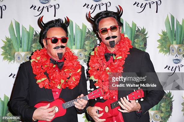 Michael Kors and Lance LePere attends Bette Midler's annual Hulaween Party Celebrating New York Restoration Project's 20th anniversary on October 30,...