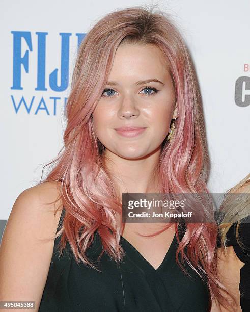 Ava Phillippe arrives at the 29th American Cinematheque Award Honoring Reese Witherspoon at the Hyatt Regency Century Plaza on October 30, 2015 in...