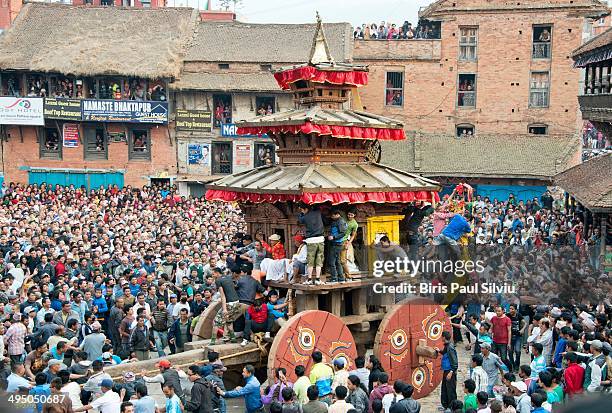 Bisket Bisket Jatra Festival Celebrate In Nepal Photos and Premium High Res ...