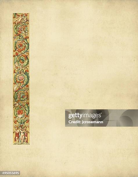 ornaments italy 16th century - 16th century stock illustrations