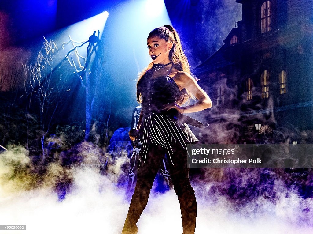 IHeartMedia Presents Ariana Grande World Premiere Event On The Honda Stage At The iHeartRadio Theater Los Angeles