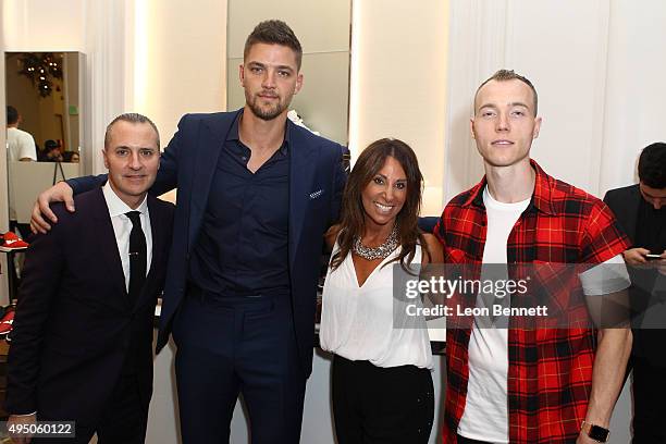 General Manager Saks Fifth Avenue Beverly Hills Todd Hoyles, Dallas Maverick Chandler Parsons, Executive Director Beth Moskowitz, and DJ SKee...