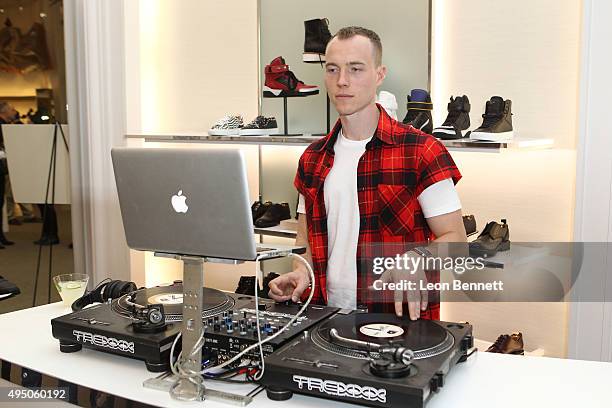 SKee attended the Del Toro x Chandler Parsons Launch 2.0 Collection at Saks Fifth Avenue Beverly Hills on October 30, 2015 in Beverly Hills,...