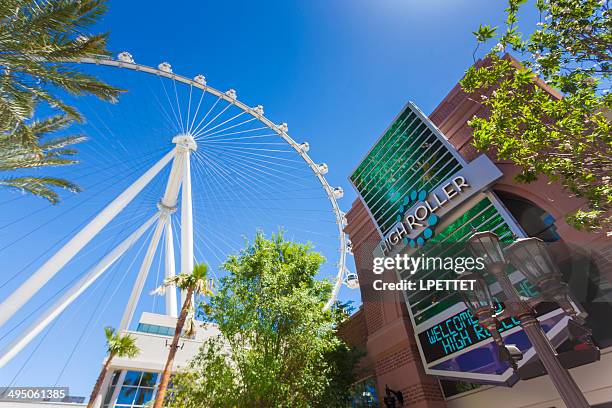 high roller - high roller ferris wheel stockfoto's en -beelden