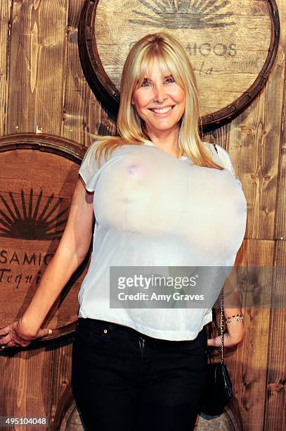 Irina Medavoy attends the Casamigos Tequila Halloween Party Brought to you by Those Who Drink It at a private residence on October 30, 2015 in Los...
