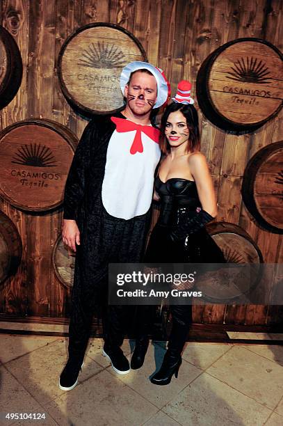 Channing Tatum and Jenna Dewan Tatum attend the Casamigos Tequila Halloween Party Brought to you by Those Who Drink It at a private residence on...