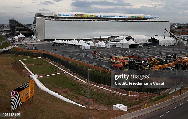 General outside view during the match between Corinthians and Botafogo for the Brazilian Series A 2014 at Arena Corinthians on June 1, 2014 in Sao...