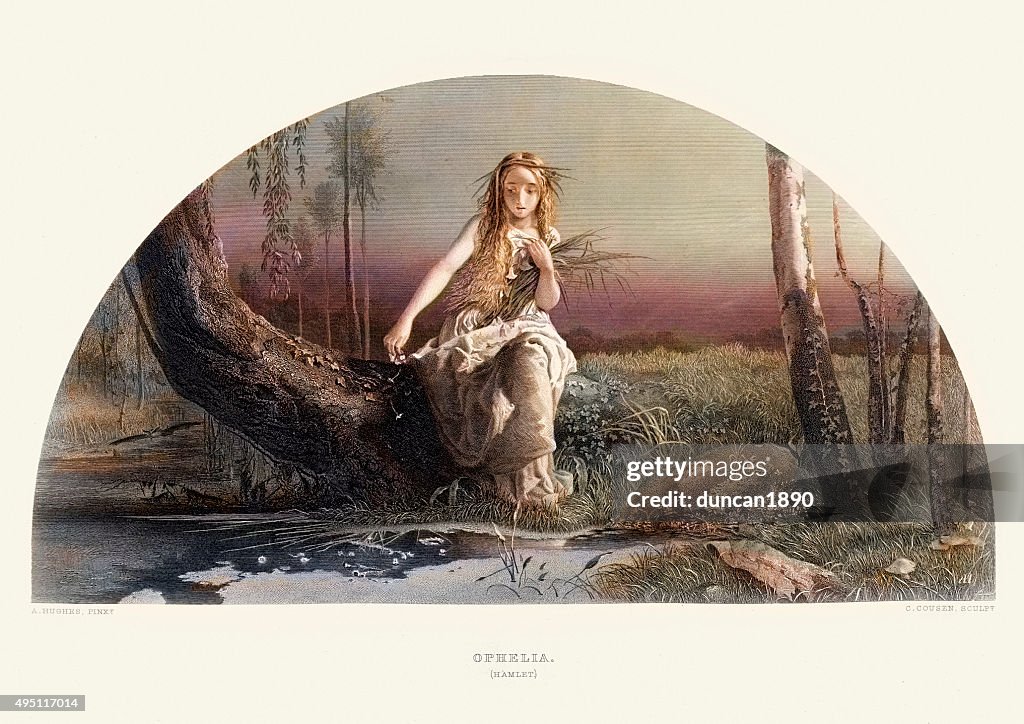Works of William Shakespeare - Ophelia from Hamlet