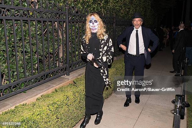 Rosanna Arquette and Todd Morgan are seen celebrating Halloween in Beverly Hills at the Casamigos party on October 31, 2015 in Los Angeles,...