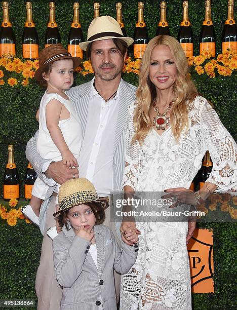 Designer Rachel Zoe, husband Rodger Berman, sons Skyler Morrison Berman and Kaius Jagger Berman arrive at the Sixth-Annual Veuve Clicquot Polo...