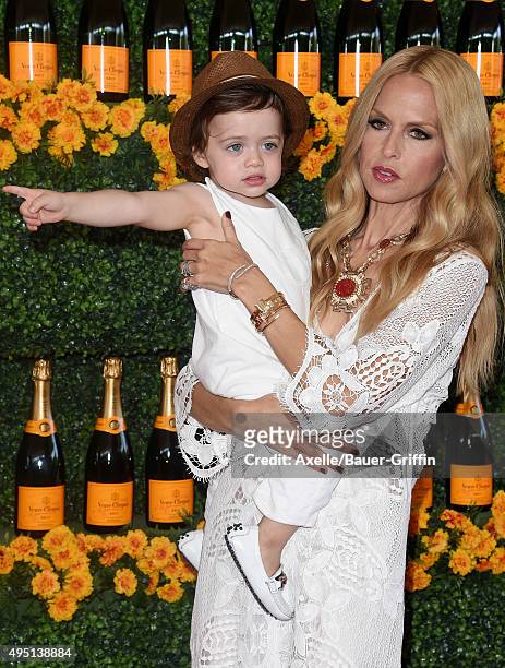 Designer Rachel Zoe and son Kaius Jagger Berman arrive at the Sixth-Annual Veuve Clicquot Polo Classic, Los Angeles at Will Rogers State Historic...