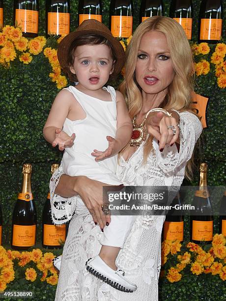 Designer Rachel Zoe and son Kaius Jagger Berman arrive at the Sixth-Annual Veuve Clicquot Polo Classic, Los Angeles at Will Rogers State Historic...