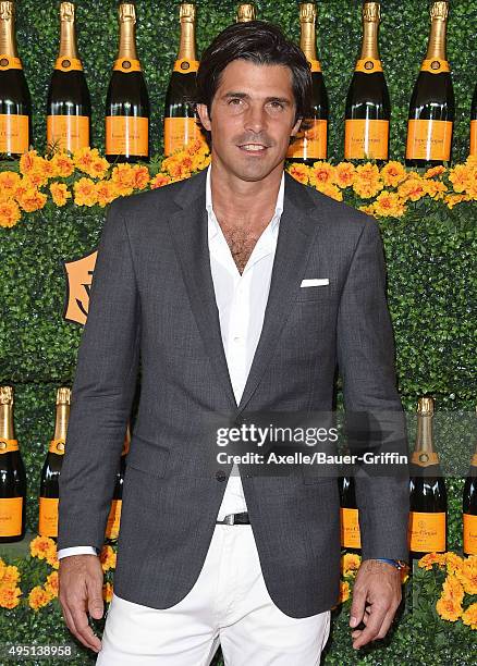 Polo player Nacho Figueras arrives at the Sixth-Annual Veuve Clicquot Polo Classic, Los Angeles at Will Rogers State Historic Park on October 17,...