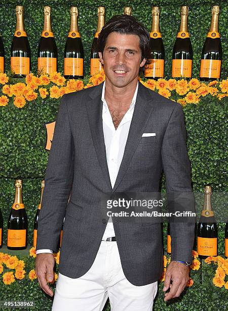 Polo player Nacho Figueras arrives at the Sixth-Annual Veuve Clicquot Polo Classic, Los Angeles at Will Rogers State Historic Park on October 17,...