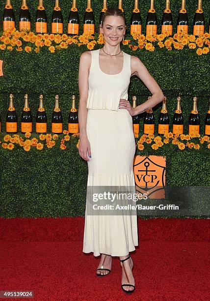 Actress Jaime King arrives at the Sixth-Annual Veuve Clicquot Polo Classic, Los Angeles at Will Rogers State Historic Park on October 17, 2015 in...